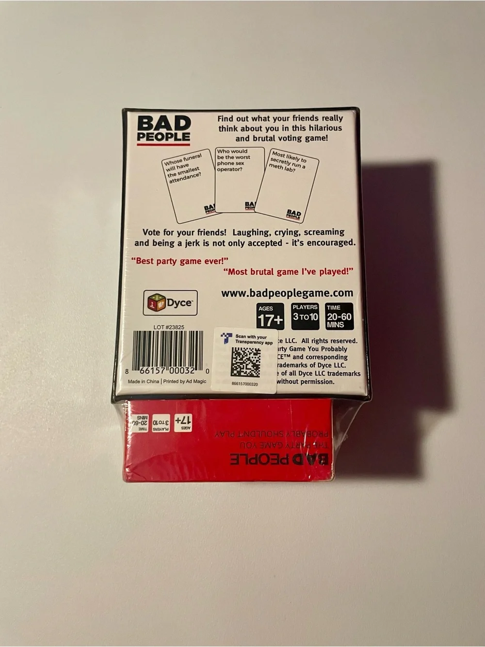 Bad People Base Game + Red Expansion Pack Brand New Sealed Party Card Game